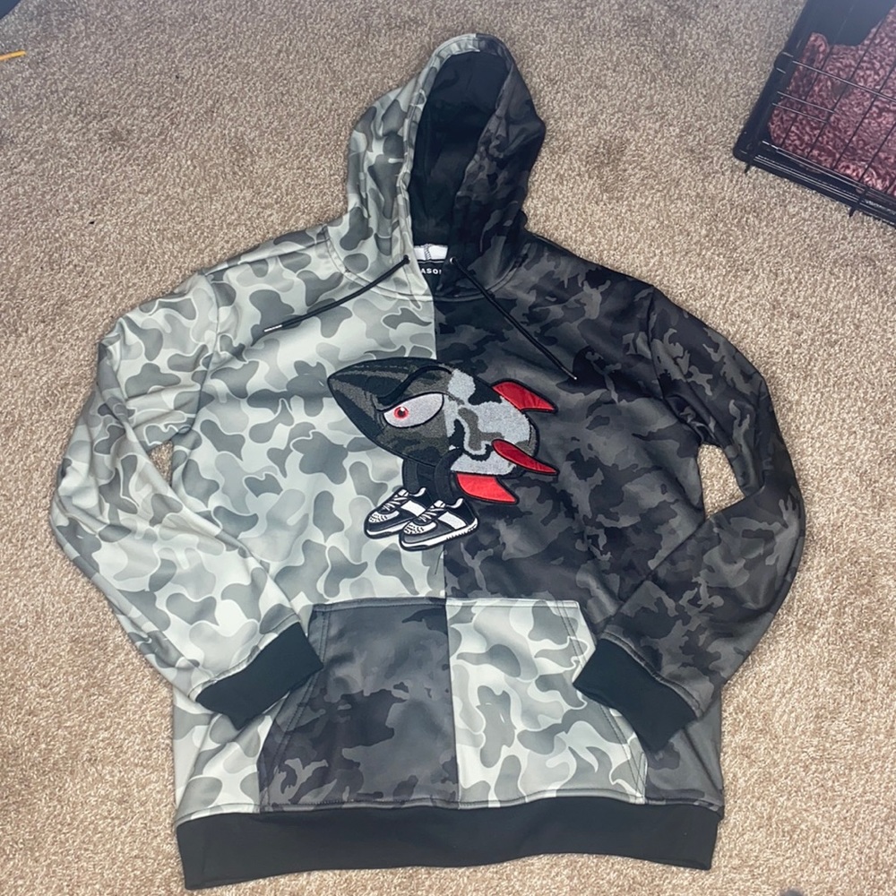 Black & Grey Camo Hoodie